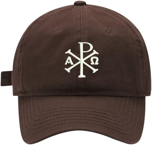 Baseball Cap Christian Chi Rho Embroidered for Men Women Cotton Embroidery Baseball Hat Adjustable in Saudi Arabia