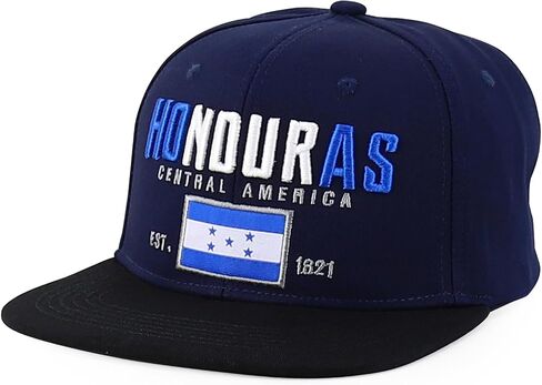 Trendy Apparel Shop Central America States Embroidered Flatbill Snapback Cap in Saudi Arabia