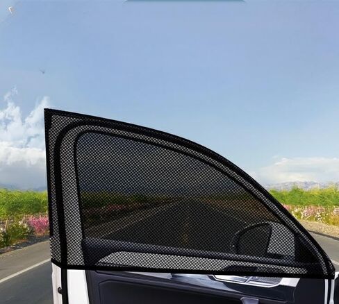 Car Screen Window Anti Mosquito and Insect Repellent car Curtains car mesh Cover Side Window Mosquito net Sunshade Universal Type in Saudi Arabia