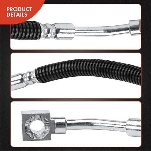 A-Premium Rear Driver or Passenger Brake Hydraulic Hose Compatible with Chevy Models - Corvette 1993 1994 1995 1996 5.7L - Replace# 17999558 in Saudi Arabia