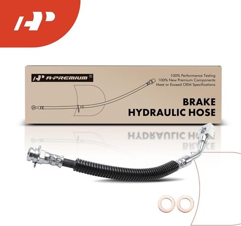 A-Premium Rear Driver or Passenger Brake Hydraulic Hose Compatible with Chevy Models - Corvette 1993 1994 1995 1996 5.7L - Replace# 17999558 in Saudi Arabia