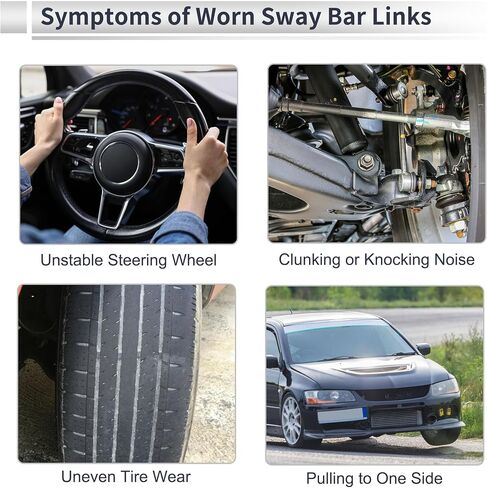 Front Stabilizer Bar Links with 2 Pcs Bushing for INFINITI Q50 2014-2019 Sway Bar Link Kits Suspension Bar End Links No.K750193/K750194/K200283 1 Set in Saudi Arabia