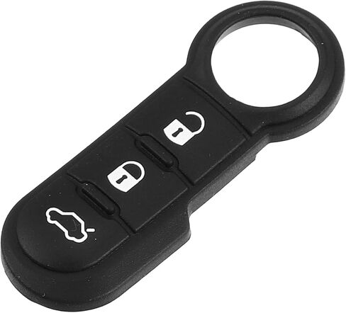X AUTOHAUX 3 Button Car Remote Fob Case Insert Rubber Pad Keypad Replacement for Fiat 500 500X 500L 2007-2020 in Saudi Arabia
