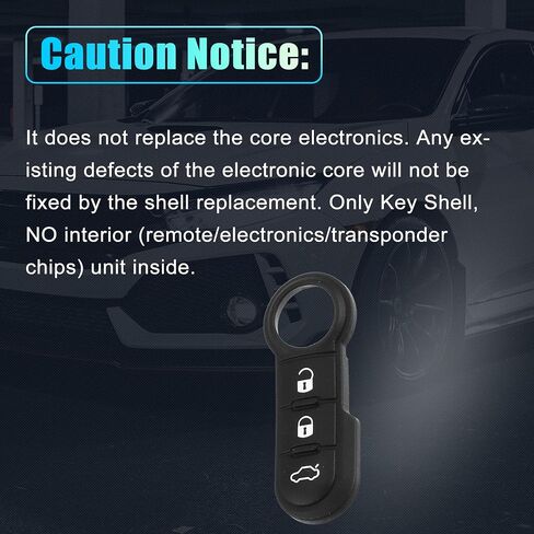 X AUTOHAUX 3 Button Car Remote Fob Case Insert Rubber Pad Keypad Replacement for Fiat 500 500X 500L 2007-2020 in Saudi Arabia