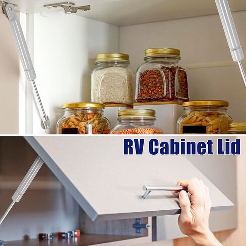 X AUTOHAUX 2 Pcs 6 Inch 10Ib/45N Silver Tone Lift Supports Struts Shocks Gas Spring Universal for RV Car Truck Boat Window Cabinet Door Cover Lids in Kuwait