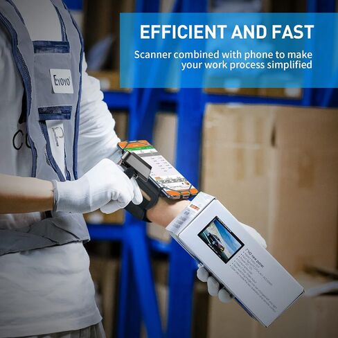 Eyoyo Bluetooth Finger Ring Barcode Scanner for Tablet iPhone Android iOS Windows Mac OS Mini Wearable 1D Hands-Free Inventory Barcode Reader with Wireless for Right or Left Handed Use in Saudi Arabia