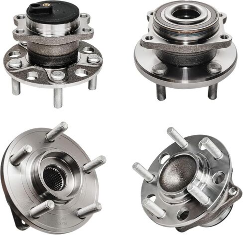 Detroit Axle - FWD Wheel Bearing Hubs for 2011-2014 Chrysler 200, 2008-2014 Dodge Avenger, 2007-2010 Sebring, 4 Wheel Bearing Hubs Assembly Front & Rear Replacement in Saudi Arabia