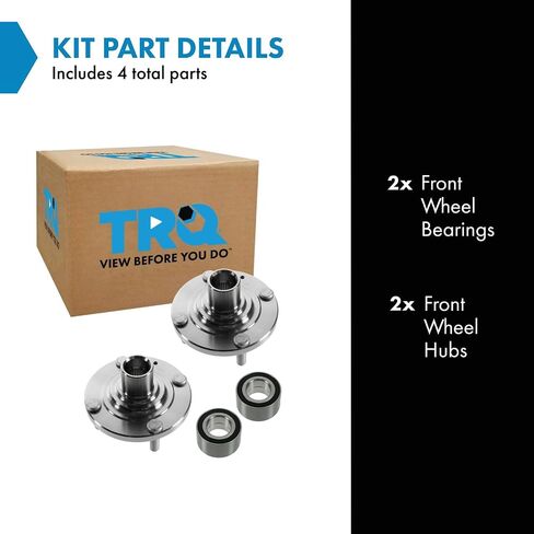 TRQ 2 Piece Front Wheel Bearing & Hub Kit Set Compatible with 2004-2008 Suzuki Forenza 2005-2008 Reno in Saudi Arabia