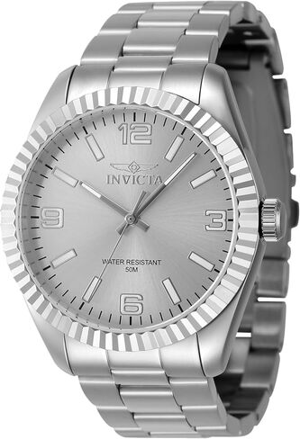 Invicta Specialty 47449 Men's Watch - Waterproof - Analogue - Quartz Movement - Stainless Steel with Silver dial - 43mm in Saudi Arabia