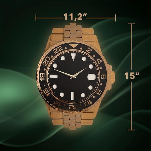 Luxury Themed Wooden Wall Clock, Modern Design, Wall Clock for Luxury Style, Large Analog Silent Clock, Unique Home Decoration and Home Gifts in Saudi Arabia