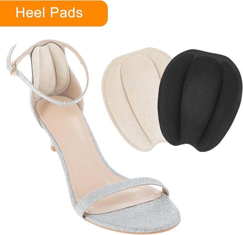 4 Pairs Tongue Pads for Shoes,Heel Cushions for Womens Shoes, Non Slip Heel Inserts,Size Large, Reduce Friction in Saudi Arabia