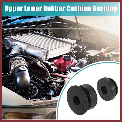 4pcs Upper Lower Rubber Cushion Bushing Radiator Mount Insulator for Honda Accord 1990-2020 for Honda Civic 92-20 for Honda Odyssey 95-21 No.74173SJ4000/74172SM4970 Replace Parts in Saudi Arabia