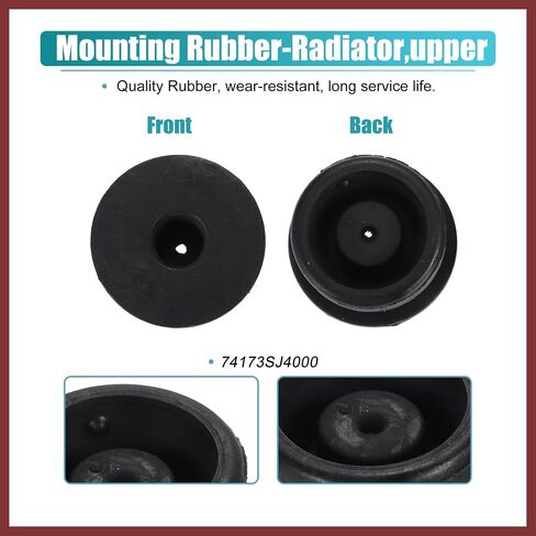 4pcs Upper Lower Rubber Cushion Bushing Radiator Mount Insulator for Honda Accord 1990-2020 for Honda Civic 92-20 for Honda Odyssey 95-21 No.74173SJ4000/74172SM4970 Replace Parts in Saudi Arabia