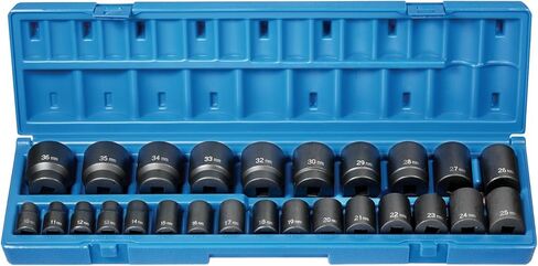 Grey Pneumatic (1726M) 1/2" Drive 26-Piece 12-Point Standard Length Metric Socket Set in Saudi Arabia