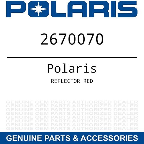 Polaris Ranger Reflector, Red, Genuine OEM Part 2670070, Qty 1 in Saudi Arabia