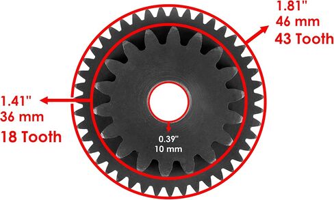 Caltric Starter Reduction Gear Compatible with Honda Fourtrax 350 TRX350 4x4 1986 28140-HA0-680 in Saudi Arabia