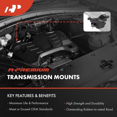 A-Premium Front Left Driver Side Transmission Mount Compatible with Nissan Rogue 2008-2013, Rogue Select 2014-2015, 2.5L, AWD, Automatic Transmission in Saudi Arabia
