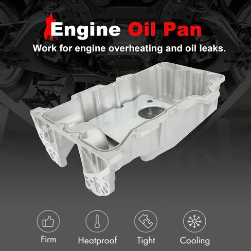 264-444 Engine Oil Pan Sump with Drain Plug Compatible with Ford Escape 2009-2012 Fusion 2006-2012 Mercury Milan 2006-2011 Mariner 2009-2011 Lincoln Zephyr 2006 Replace 6E5Z6675CA in Saudi Arabia
