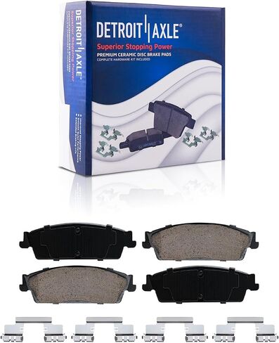 Detroit Axle - Brake Kit for Chevy GMC Silverado Suburban Sierra 1500 Yukon Avalanche Escalade Drilled Disc Brakes Rotors Ceramic Brake Pads Replacement : 12.99" inch Front & 13.58" inch Rear Rotor in Saudi Arabia