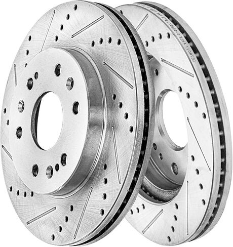 Detroit Axle - Brake Kit for Chevy GMC Silverado Suburban Sierra 1500 Yukon Avalanche Escalade Drilled Disc Brakes Rotors Ceramic Brake Pads Replacement : 12.99" inch Front & 13.58" inch Rear Rotor in Saudi Arabia