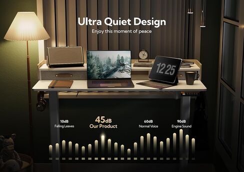 مكتب واقف من YDN مع أدراج، مكتب واقف مقاس 55 بوصة قابل للتعديل بارتفاع قابل للتعديل، مكتب صغير قابل للتعديل مع مساحة تخزين ورف، أبيض in Kuwait