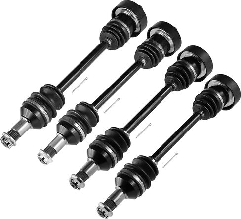 Caltric Front Rear Left Right Complete Axles Compatible with Arctic Cat 650 4X4 H1 2006-2011 in Saudi Arabia