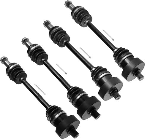 Caltric Front Rear Left Right Complete Axles Compatible with Arctic Cat 650 4X4 H1 2006-2011 in Saudi Arabia