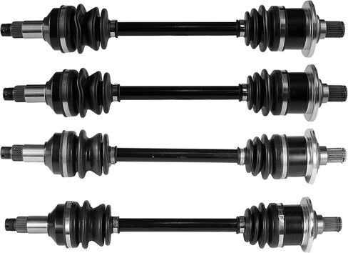 Caltric Front Rear Left Right Complete Axles Compatible with Arctic Cat 650 4X4 H1 2006-2011 in Saudi Arabia