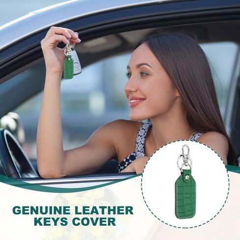 PATIKIL Leather Key Fob Genuine Leather Keys Cover RFID Key Fob Protector Air Tag Holder Case in Saudi Arabia