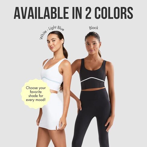 Lilybod AVA Sports Bra – Moisture‑Wicking, Removable Cups, Long Line Double Layer Bust Workout Performance Bra in Saudi Arabia