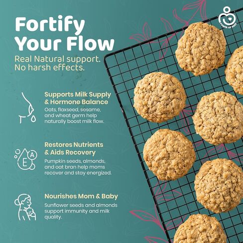 Milkrush Lactation Support for Breastfeeding - Oats Seeds & Almond Lactation Drink Mix - Milk Booster for Breastfeeding Superfood Mix with Omega 3, Iron & Calcium - Kosher Certified - 12oz Bag in Saudi Arabia