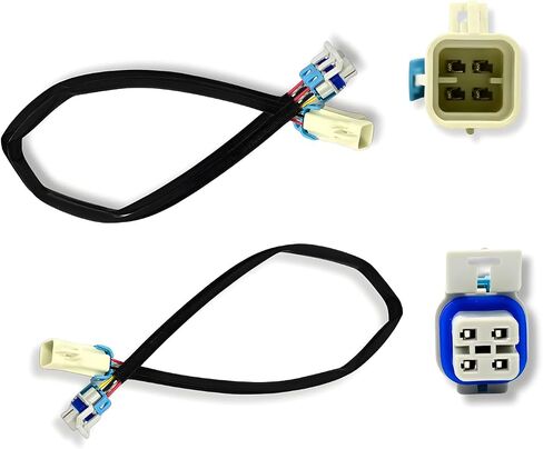 O2 Oxygen Sensor Extension Square Connector 4 Pin Plug Harness with 25.2'' Compatible with LS1 LS6 LS1 LS2 G8 GT V8 2Pack in Saudi Arabia