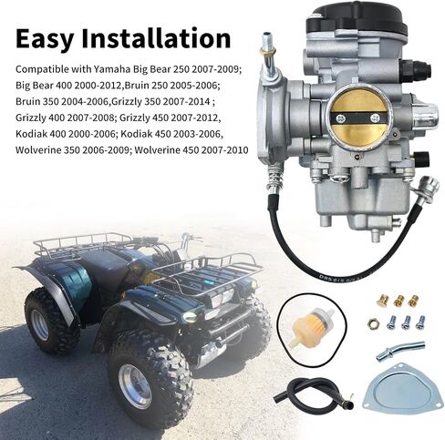 Anxingo Carburetor Replacement For Yamaha Big Bear 250 400 Bruin 250 350 Grizzly 350 400 450, YFM350 YFM400 YFM450, Replaces 5GH-14101-11-00 5PU-14101-11-00 in Saudi Arabia