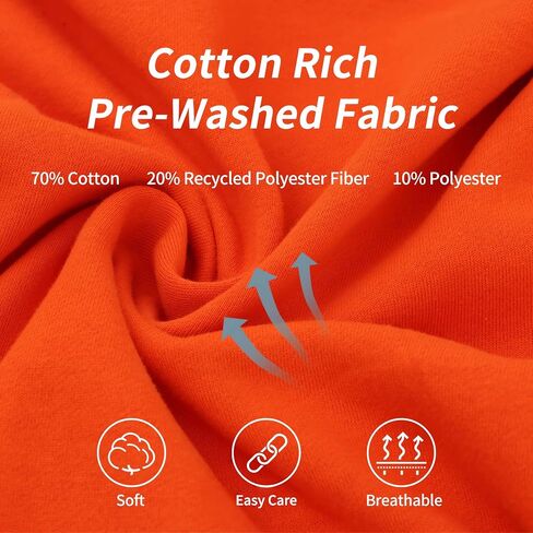 Solid Color Hoodie – 10oz Fleece Sweatshirt for Men, Soft & Durable Fabric with Stretch Cuffs and Hem in Saudi Arabia