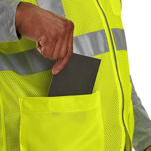 سترة Carhartt للرجال 106171 شبكية عالية الوضوح متعددة الجيوب فئة 2 in Saudi Arabia