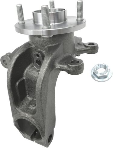Black Front Left LH Steering Knuckle Wheel Hub Assembly For 2006 2007 2008 2009 2010 2011 Ford Focus with 4 Bolt Wheels 698-407 in Saudi Arabia