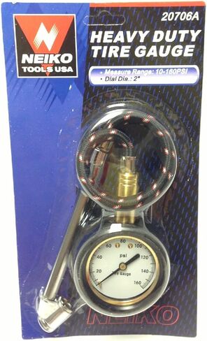 New Heavy Duty Tire Air Pressure Gauge w/ Hose in Saudi Arabia