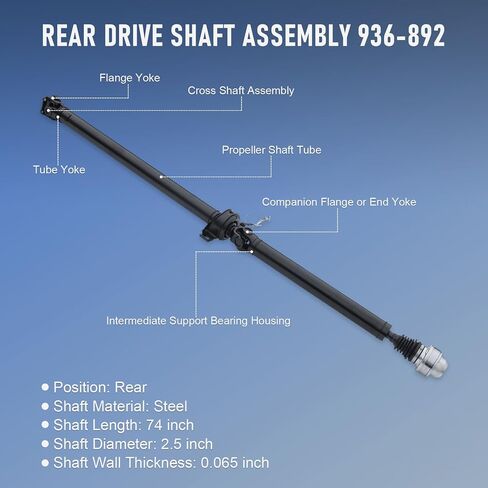 Rear Drive Shaft Assembly 936-892 Replacement For Ford Escape 2008-2012, Replacement For Mercury Mariner 2008-2011 Replace 936892, 65-2008, 652008, BL8Z4R602A Driveshaft 4WD Automatic Transmission in Saudi Arabia