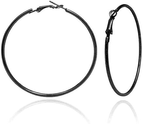 Stainless Steel Gold Hoop Earrings for Women Hypoallergenic Plated Earrings Jewelry in Saudi Arabia