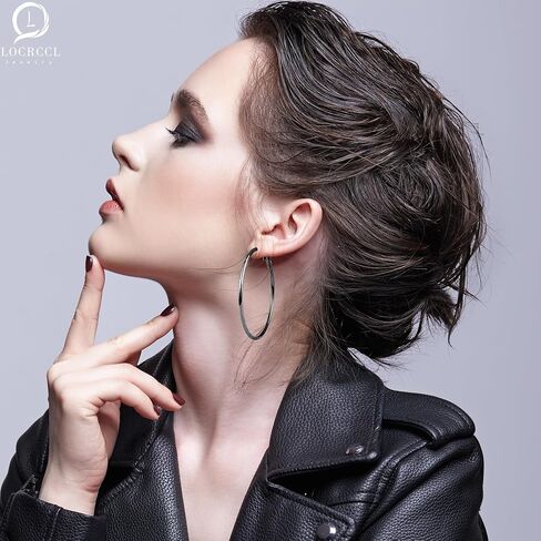 Stainless Steel Gold Hoop Earrings for Women Hypoallergenic Plated Earrings Jewelry in Saudi Arabia