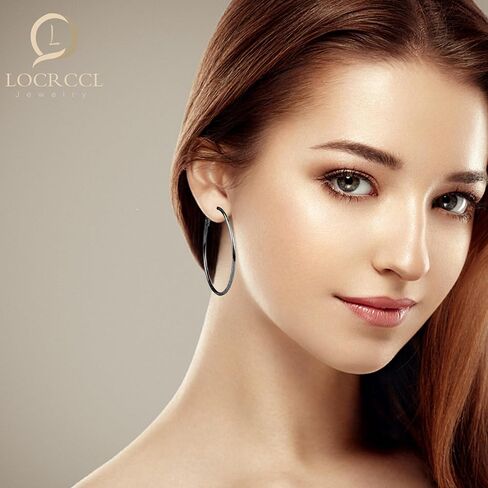 Stainless Steel Gold Hoop Earrings for Women Hypoallergenic Plated Earrings Jewelry in Saudi Arabia