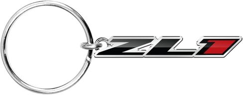 iPick Image for Chevrolet Camaro ZL1 Logo Die-Cut Metal Key Chain Key-Charm with Black Lanyard Strap, Exclsive Official Licensed Product in Saudi Arabia