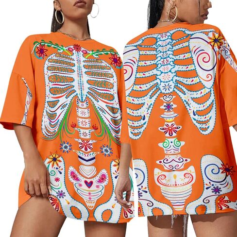 Women Dia De Los Muertos T-Shirt Sugar Skeleton Tshirt for Women Day of The Dead Shirt in Saudi Arabia