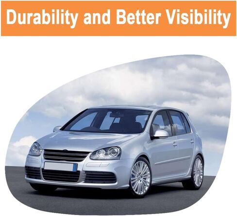 Senzeal Driver Side Heated Mirror Glass Replacement for Volkswagen Golf GTI MK5 Golf Rabbit 2006-2009 VW Jetta Passat 2005-2010 EOS 2007-2008 R32 2008 (Left Side) in Saudi Arabia