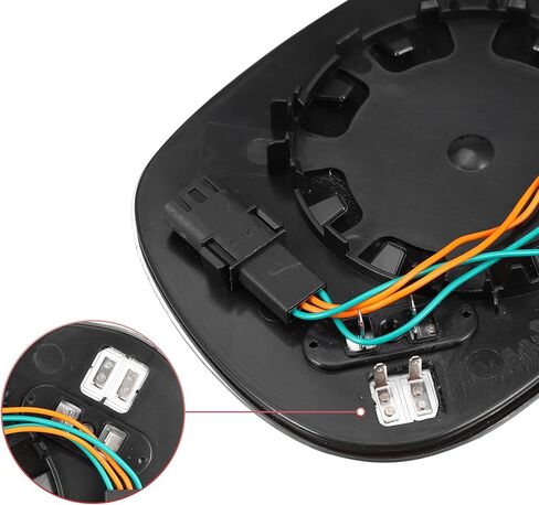 ACROPIX Car Rearview 4 Pin Passenger Right Side Heated Mirror Glass Replacement W/Backing Plate Fit for BMW 135i 335i 328i 128i - Pack of 1 White Glass in Saudi Arabia