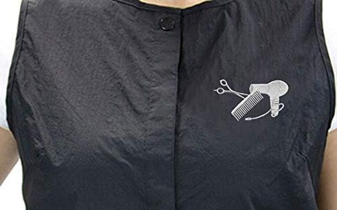Long Snap Stylist Vest with Zipper Pockets by Charlene® (M, Black) in Kuwait