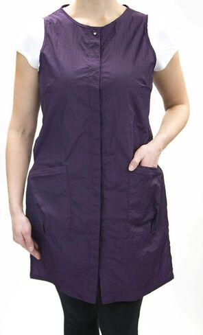 Long Snap Stylist Vest with Zipper Pockets by Charlene® (M, Black) in Kuwait