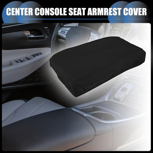 Armrest Protector Cover Pad, for Hyundai Santa Fe 2019-2020 Neoprene Fabric Black, 1 Pc in Saudi Arabia