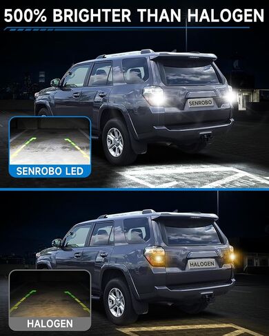 921 912 مصباح إضاءة عكسي LED مناسب لسيارة Toyota 4Runner 2001-2024، لمبة LED T15 فائقة السطوع مع عدسة، استبدال أضواء احتياطية بيضاء باردة 6000K، حزمة من 2 in Kuwait