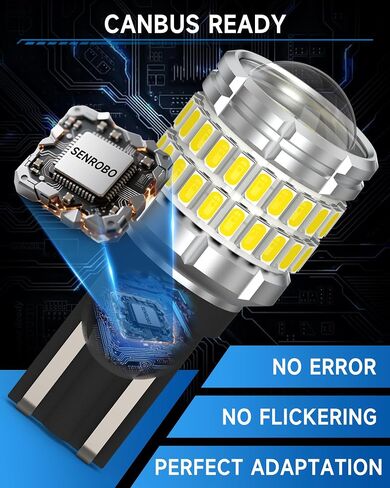 921 912 مصباح إضاءة عكسي LED مناسب لسيارة Toyota 4Runner 2001-2024، لمبة LED T15 فائقة السطوع مع عدسة، استبدال أضواء احتياطية بيضاء باردة 6000K، حزمة من 2 in Kuwait